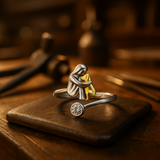 Bague en Argent Sterling 925 avec Zirconia – Réglable et Fait à la Main
