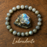 Bracelet en Labradorite pour Intuition, Transformation et Protection