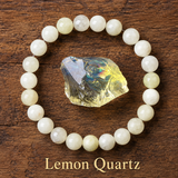 Bracelet en Quartz Citron pour Positivité, Optimisme et Énergie