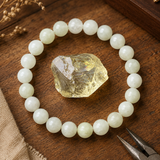 Bracelet en Quartz Citron pour Positivité, Optimisme et Énergie