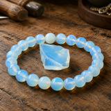 Bracelet en Opale Rose pour Calme, Harmonie et Douce Guérison Émotionnelle