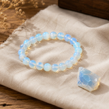 Bracelet en Opale Rose pour Calme, Harmonie et Douce Guérison Émotionnelle