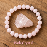 Bracelet en Cristal Rose pour Amour, Joie et Chaleur Émotionnelle