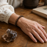 Bracelet en Quartz Fumé pour Calme, Ancrage et Soulagement du Stress