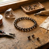 Bracelet en Quartz Fumé pour Calme, Ancrage et Soulagement du Stress