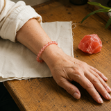 Bracelet en Tourmaline Aquamarine pour Équilibre Émotionnel et Guérison du Cœur