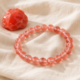 Bracelet en Tourmaline Aquamarine pour Équilibre Émotionnel et Guérison du Cœur