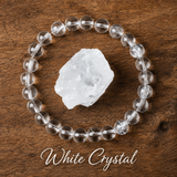 Bracelet en Quartz Clair pour Clarté, Sérénité et Énergie Positive