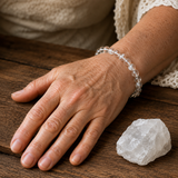 Bracelet en Quartz Clair pour Clarté, Sérénité et Énergie Positive