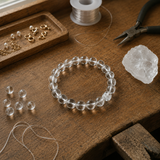 Bracelet en Quartz Clair pour Clarté, Sérénité et Énergie Positive
