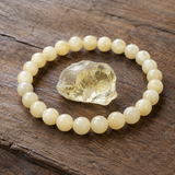 Bracelet en Quartz Citrine pour l'Abondance, la Joie et la Positivité