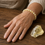 Bracelet en Quartz Citrine pour l'Abondance, la Joie et la Positivité