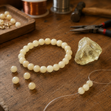 Bracelet en Quartz Citrine pour l'Abondance, la Joie et la Positivité