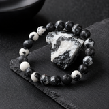 Bracelet en Jade Zebra pour Équilibre, Ancrage et Motivation
