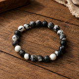 Bracelet en Jade Zebra pour Équilibre, Ancrage et Motivation